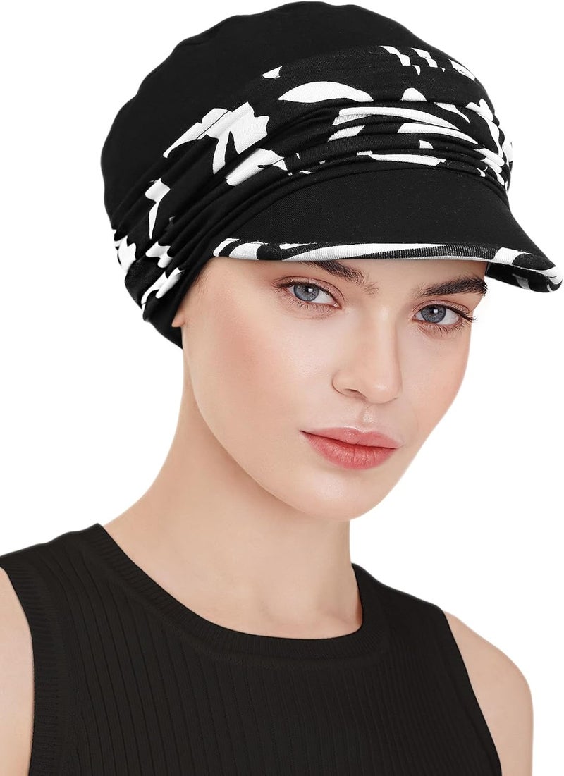 Awefeel Chemo Headwear Viscose Newsboy Cap for Women Fall and Winter Hats - Image 2